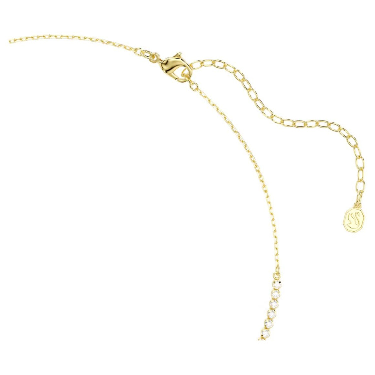 Mesmera necklace Mixed cuts, White, 18K gold finish